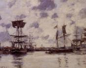 尤金 布丹 : Sailing Boats at Anchor